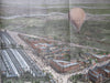 Philadelphia Centennial Fairground 1876 Celebration Balloon View great HC view