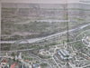 Philadelphia Centennial Fairground 1876 Celebration Balloon View great HC view