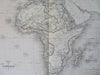 Africa Continent Mts. of Moon Donga 1846 Thierry uncommon folio sheet map