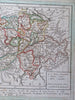 Republic of Switzerland Geneva Zurich Bern Swiss Alps 1818 Walch map