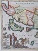 Ionian Islands Greece Corfu Epirus 1729 Cluverius decorative map