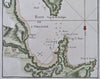 Oristano Sardinia Italy Coastal Survey City Plan 1760 engraved nautical map