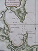 Oristano Sardinia Italy Coastal Survey City Plan 1760 engraved nautical map