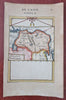 Grand Tartary Mongolia China Korea Siberia 1683 Mallet miniature map