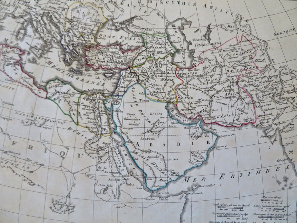 Ancient Greek World Persia Arabia No. Africa Sicily 1806 Glot historical map