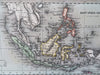 Indonesia Malaysia Java Sumatra Borneo Celebes Philippines 1831 miniature map