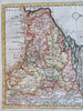 Seventeen Provinces Low Countries Netherlands c. 1750's engraved historical map