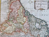 Seventeen Provinces Low Countries Netherlands c. 1750's engraved historical map