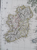 British Isles Ireland United Kingdom England Scotland Wales 1810 Lapie large map