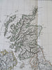 British Isles Ireland United Kingdom England Scotland Wales 1810 Lapie large map