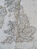 British Isles Ireland United Kingdom England Scotland Wales 1810 Lapie large map