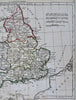 England & Wales United Kingdom 1806 hand color map