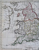 England & Wales United Kingdom 1806 hand color map