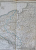 Northern Germany Prussia Hanover Rhineland Pomerania Saxony 1854 Muhlert map