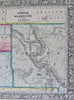 Idaho Territory Pacific Northwest Unexplored Oregon Washington 1860 Mitchell map
