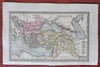 Ottoman Empire Balkans Anatolia Syria Holy Land Armenia 1830 charming mini map