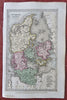 Denmark Schleswig Holstein Jylland Sjaelland Fyn Copenhagen 1831 miniature map