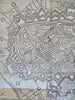 Mons Hainault Belgium City Plan Fortifications c. 1745 Basire large engraved map