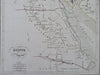 Ancient Egypt Upper & Lower Kingdom Nubia Alexandria Nile River 1846 Thierry map