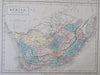 North & South Africa Cape Colony 1854 Hall map