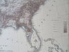 African-American Population Eastern United States 1874 Walker demographic map