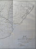 Argentine Republic Rio de la Plata Chile Andes Mountains 1855 Siebert map