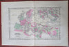 Roman Empire Germania North Africa Greece 1867 A.J. Johnson Scarce Issue map