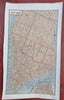 New York City Lower Manhattan Brooklyn City Plan 1853 scarce map hand color