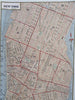 New York City Lower Manhattan Brooklyn City Plan 1853 scarce map hand color