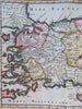 Asia Minor Anatolia Cappadocia Phrygia Pontus Bithynia 1697 Cluverius HC map