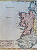Ireland Dublin Derry Galway Limerick Waterford 1744 Senex engraved map