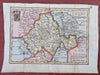 Electorate of the Palatinate Holy Roman Empire Germany 1708 de la Feuille map