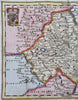 Electorate of the Palatinate Holy Roman Empire Germany 1708 de la Feuille map
