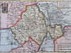 Electorate of the Palatinate Holy Roman Empire Germany 1708 de la Feuille map
