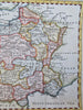Kingdom of France Brittany Normandy Champagne Languedoc Paris 1757 Jefferys map