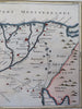 Nile Delta Egypt Memphis Pyramids 1768 W.H. Toms engraved historical map