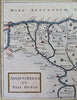 Nile Delta Egypt Memphis Pyramids 1768 W.H. Toms engraved historical map