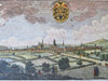 Aachen Aix La Chapelle Holy Roman Emp. Imperial City 1748 fine hand color print