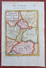Alsace Holy Roman Empire Upper Rhine Germany France 1683 Mallet map