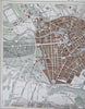 Berlin Germany City Plan Spree River c. 1850's Heck fine hand color engraved map