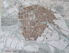 Berlin Germany City Plan Spree River c. 1850's Heck fine hand color engraved map