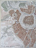Vienna Austria-Hungary Hapsburg Empire c. 1850's Heck engraved city plan map