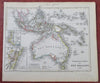 Australia Indonesia Java Sumatra Papua New Guinea Philippines 1849 engraved map