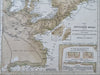 North Sea British Isles Bay of Biscay oceanography c. 1850 scientific German map