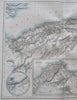 Algeria North Africa Algiers Constantine Oran 1854-62 Johnson map