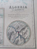Algeria North Africa Algiers Constantine Oran 1854-62 Johnson map