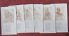Early Automobile Caricatures Famous Mass. men c. 1905 Lot x 6 rare car prints