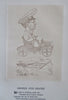 Early Automobile Caricatures Famous Mass. men c. 1905 Lot x 6 rare car prints