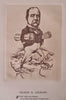 Cartography cartoon Maps Caricatures Famous Americans c. 1905 Lot x 2 prints