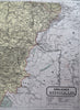 Southern Germany German Confederation Bavaria Baden Württemberg 1858-59 map